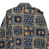 MODEL NICOLE Womens Shirt Blue Floral Long Sleeve S