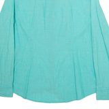 TOMMY HILFIGER Womens Plain Shirt Blue Long Sleeve M