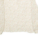 FREYA Womens Shirt White Floral Long Sleeve M