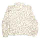 FREYA Womens Shirt White Floral Long Sleeve M