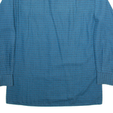 COLDOR Mens Shirt Blue Check Long Sleeve L