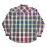 STACCA CO Mens Shirt Blue Check Long Sleeve M