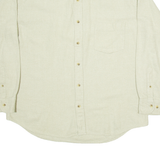 THE LOST CITY Mens Plain Shirt Grey Long Sleeve L