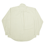 THE LOST CITY Mens Plain Shirt Grey Long Sleeve L