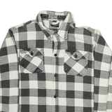 MIL TEC Mens Shirt Grey Check Long Sleeve M