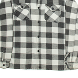 MIL TEC Mens Shirt Grey Check Long Sleeve M