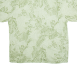 PIERRE CARDIN Mens Hawaiian Shirt Green Floral XL