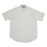 NAUTICA Mens Shirt White Check L