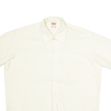 BASILICA Mens Plain Shirt Cream M