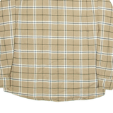 WRANGLER Mens Shirt Brown Check Long Sleeve L
