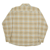WRANGLER Mens Shirt Brown Check Long Sleeve L