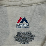 Brewers Majestic Mlb T-Shirt - XL Beige Cotton