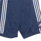 ADIDAS Basketball Mens Sports Shorts Blue Relaxed S W26