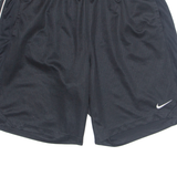 NIKE Mens Sports Shorts Black Relaxed L W34