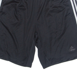 ADIDAS Mens Sports Shorts Black Relaxed L W30
