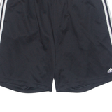 ADIDAS Mens Sports Shorts Black Relaxed XL W34
