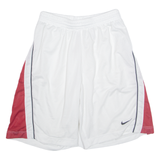 NIKE Mens Sports Shorts White Relaxed L W28