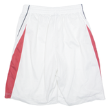 NIKE Mens Sports Shorts White Relaxed L W28