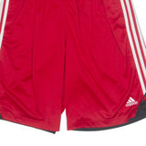 ADIDAS Mens Sports Shorts Red Relaxed L W30