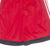 ADIDAS Mens Sports Shorts Red Relaxed L W30