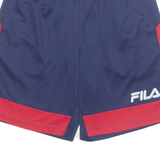 FILA Mens Sports Shorts Blue Relaxed L W28