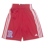 ADIDAS Player ID R Mens Sports Shorts Red Relaxed S W24