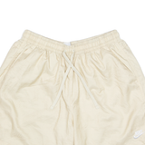 NIKE Mesh Lined All Over FOOD Print Mens Swimming Shorts Cream Relaxed L W29