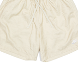 NIKE Mesh Lined All Over FOOD Print Mens Swimming Shorts Cream Relaxed L W29