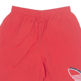 ADIDAS ORIGINALS Mesh Lined Mens Swimming Shorts Red Relaxed S W26