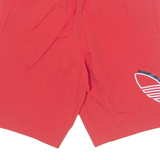 ADIDAS ORIGINALS Mesh Lined Mens Swimming Shorts Red Relaxed S W26