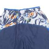 NIKE Mesh Lined Floral Panel Mens Swimming Shorts Blue Relaxed L W28