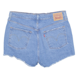 LEVI'S Cut Off 501 Womens Denim Shorts Blue Regular M W33