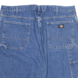 DICKIES Carpenter Workwear Mens Denim Shorts Blue Regular XL W42