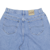 LEE High Waist Womens Denim Shorts Blue Regular UK 16 W30