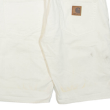 CARHARTT Klondike Mens Denim Shorts White M W34