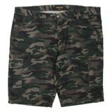 ATLAS Mens Cargo Shorts Green Camouflage XL W44