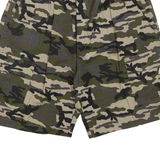 MODAITALIA Mens Cargo Shorts Green Camouflage L W28