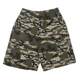 MODAITALIA Mens Cargo Shorts Green Camouflage L W28