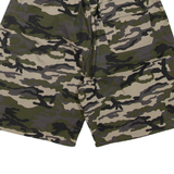 MODAITALIA Mens Cargo Shorts Green Camouflage L W28