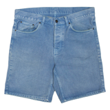 CARHARTT Mens Denim Shorts Blue L W36