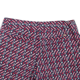 TOMMY HILFIGER Womens Casual Shorts Red Geometric S W32