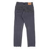 LEVI'S 501 Jeans Womens Grey Regular Straight W27 L28