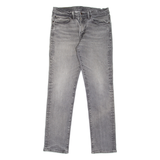 LEVI'S 511 Jeans Mens Grey Slim Straight Stone Wash W31 L32