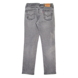 LEVI'S 511 Jeans Mens Grey Slim Straight Stone Wash W31 L32