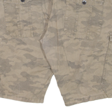 ANGELO LITRICO Mens Cargo Shorts Brown Camouflage 2XL W42