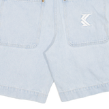 KARL KANI Womens Jorts Shorts Blue S W30