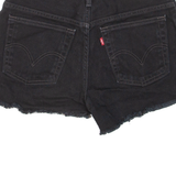 LEVI'S Womens Denim Shorts Black M W30