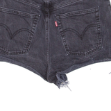 LEVI'S Ribcage BIG E Womens Denim Shorts Black M W30