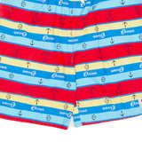 Mens Casual Shorts Red Striped L W28