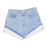 LEVI'S BIG E Womens Denim Shorts Blue M W30